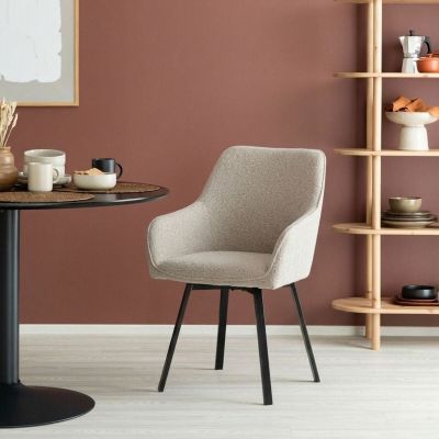 Mooda Alessio pyörivä tuoli beige/musta, kuvausmalli