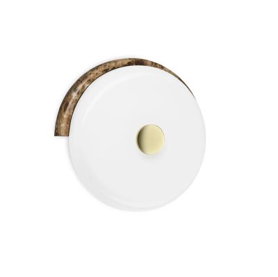 DESIGN BY US - Trip LED-seinävalaisin, ruskea/valkoinen, lasi –