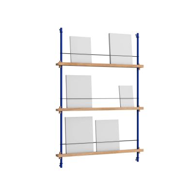 MOEBE Magazine Shelving lehtiteline Tammi-deep blue, 85×115×7 cm, MS.115.1
