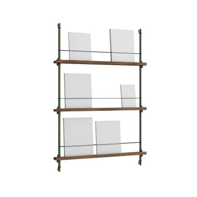 MOEBE Magazine Shelving lehtiteline Savutammi-pine green, 85×115×7 cm, MS.115.1