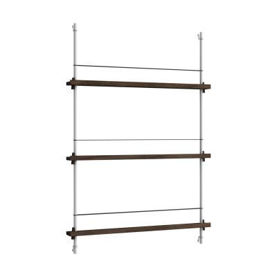 MOEBE Magazine Shelving lehtiteline Savutammi-ruostumaton teräs, 85×115×7 cm, MS.115.1