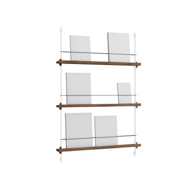 MOEBE Magazine Shelving lehtiteline Savutammi-white, 85×115×7 cm, MS.115.1
