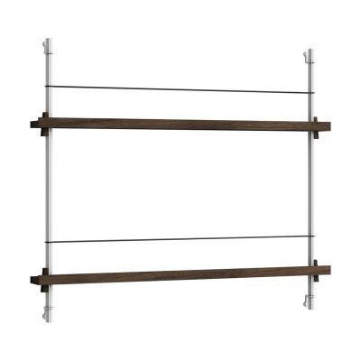 MOEBE Magazine Shelving lehtiteline Savustettu tammi–ruostumaton teräs, 85×65×7 cm, MS.65.1