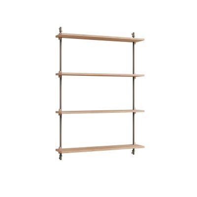 MOEBE Wall Shelving seinähylly Tammi-warm grey, 92×115×17,5 cm, WS.115.1