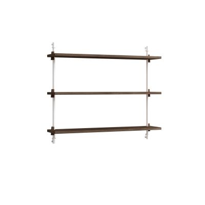 MOEBE Wall Shelving seinähylly Savustettu tammi-white, 92×65×17,5 cm, WS.65.1