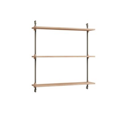 MOEBE Wall Shelving seinähylly Tammi-warm grey, 92×85×17,5 cm, WS.85.1