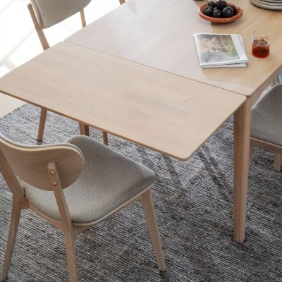 Rowico Home Markham ruokapöydän jatkolevy 45x90 cm valkoöljytty tammi