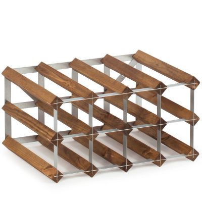 Traditional Wine Rack - Laajennettava Viinipulloteline 22,8x42 cm Tumma puu