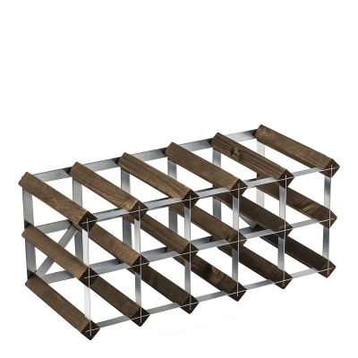 Traditional Wine Rack - Laajennettava Viinipulloteline 22,8x53 cm Tumma puu
