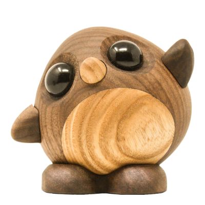 FableWood - Puufiguuri Pingviini Daisy 8 cm Pähkinä/Saarni