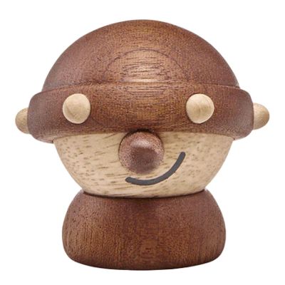 FableWood - Puufiguuri Viikinki Harald 5 cm Kumipuu/Sapele