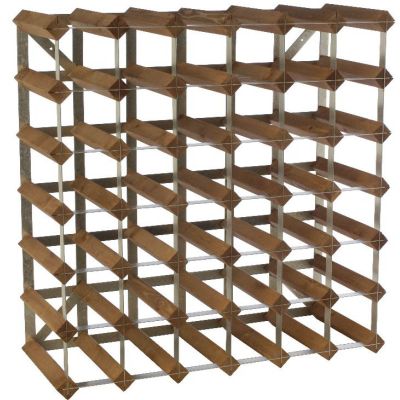 Traditional Wine Rack - Trad Viinipulloteline 42 pullolle 61 cm Tumma tammi