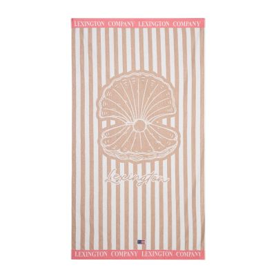 Lexington - Rantapäivä 180x100 cm Beige/Valkoinen/Vaaleanpunainen