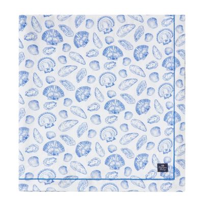 Lexington - Pöytäliina 150x250 cm Valkoinen/Sininen