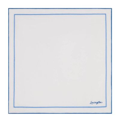 Lexington - Lautasliina 50x50 cm Valkoinen/Sininen