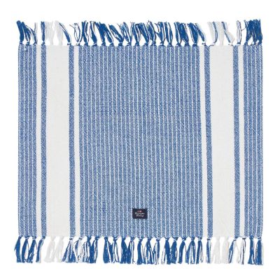 Lexington - Pöytätabletti hapsuilla 40x50 cm Valkoinen/Sininen