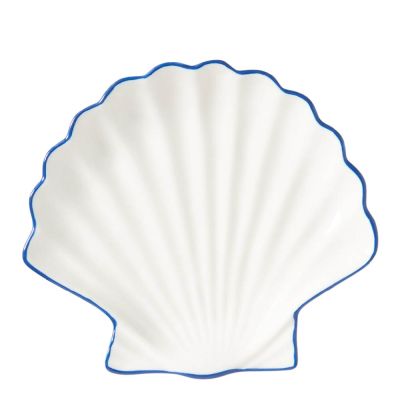 Lexington - Tarjoiluastia simpukka 16 cm Valkoinen/Sininen