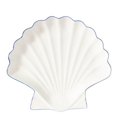 Lexington - Tarjoiluastia simpukka 34 cm Valkoinen/Sininen