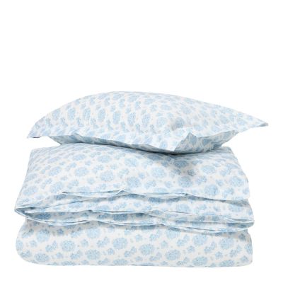 Lexington - Pussilakanasetti 220x220 cm Sininen/Valkoinen