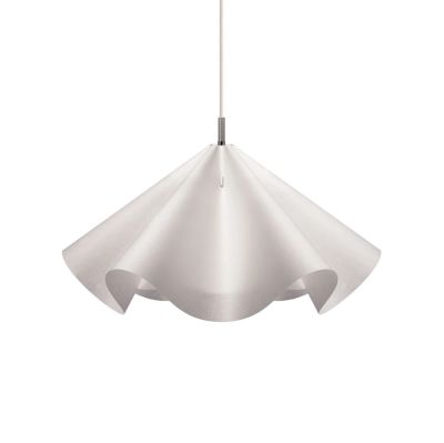 Moebe - Sinuate-riippuvalo, teräs/valkoinen, Ø60 cm, E27, paperi –