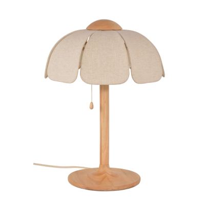 MARKET SET - Coquillage pöytävalaisin, luonnonvärinen pellava/puu