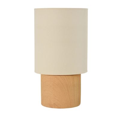 COREP - Rhodes-pöytävalaisin, puu, vaalea/beige, korkeus 51 cm – SAS