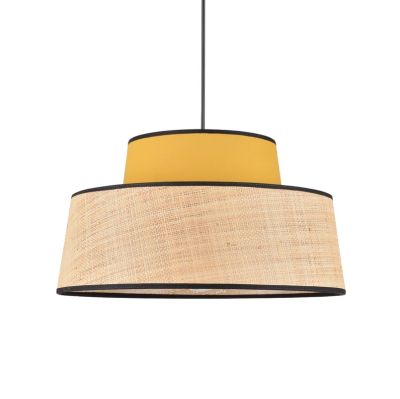 COREP - Mallorca-riippuvalaisin, sinapinkeltainen/luonnonvärinen, Ø 38 cm – SAS