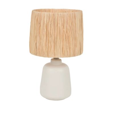 COREP - Paros-pöytävalaisin, valkoinen/luonnonvärinen, korkeus 34 cm – SAS