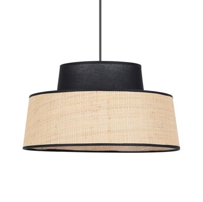 COREP - Mallorca-riippuvalaisin, musta/luonnonvärinen, Ø 38 cm – SAS