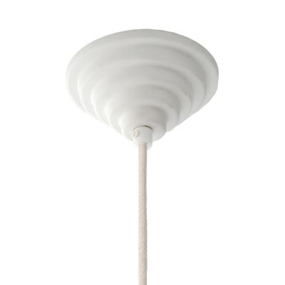 Moebe - Keraaminen kiinnike, porrastettu, valkoinen, halkaisija 10 cm, korkeus 5 cm –