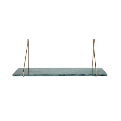 House Doctor - HDMarble-seinähylly, vihreä marmori, 70 x 24 cm –