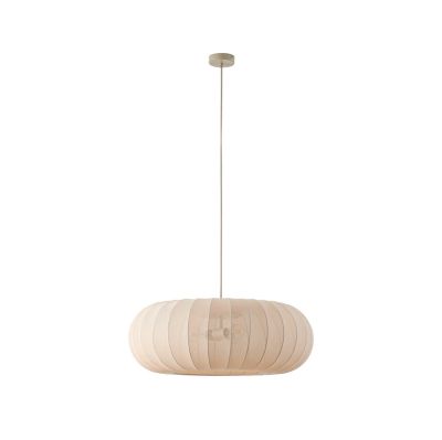 Lindby - Helin-riippuvalaisin, Ø 70 cm, tekstiili, beige, 3 x E27