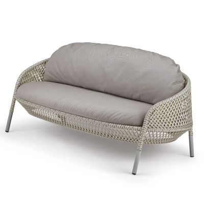 Dedon, AHNDA 2-istuttava sohva ABR lipari 0304 white quartz 0106