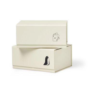 TÔNN furniture Pac box säilytyslaatikko TÔNN x MAJASBOK Off-white, 2-pack