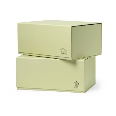 TÔNN furniture Pac box säilytyslaatikko TÔNN x MAJASBOK Elderflower green, 2-pack