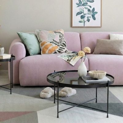 Veke Venezia sohvapöytä Ø70 cm musta