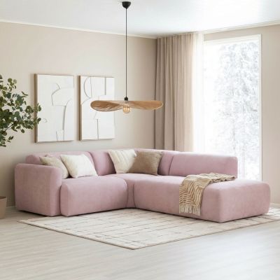 Veke Lumo mini avokulmasohva oikea Soro 61 roosa