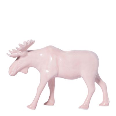 Magnor - Moose Kynttilänjalka hirvi 14 cm Vaaleanpunainen