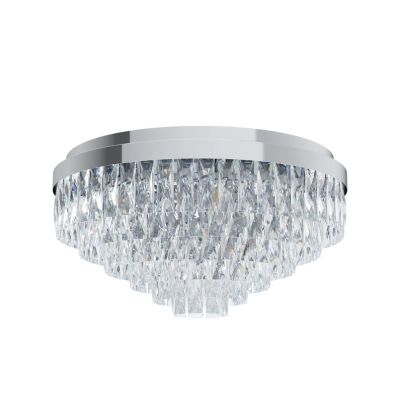 Stars of Light - Valparaiso-kattovalaisin, kromi, Ø 58 cm, metalli –