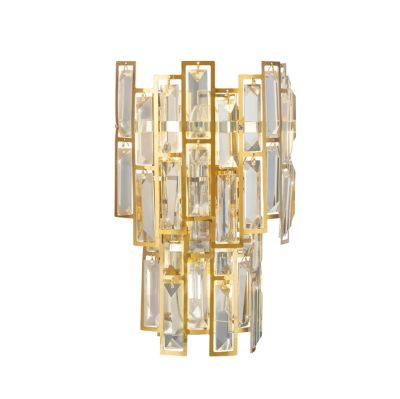 Stars of Light - Calmeilles-seinävalaisin, messinki, 33 cm lasi –