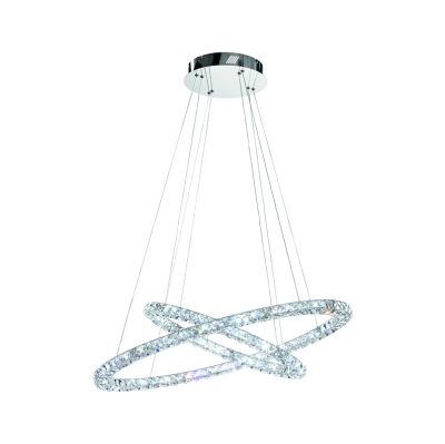 Stars of Light - Toneria LED-riippuvalaisin, kromi, 90 cm, ruostumaton teräs –