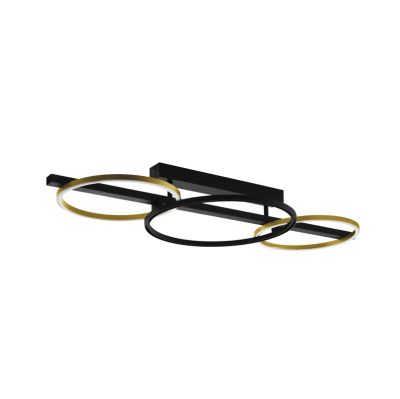 Stars of Light - Lanacera LED-kattovalaisin, musta/kultainen, 96 cm –