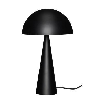Hübsch Mush pöytälamppu Matt black, korkea 50 cm