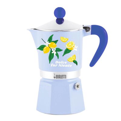 Bialetti - Mercato Della Frutta Mutteripannu 3 kuppia Vaaleansininen