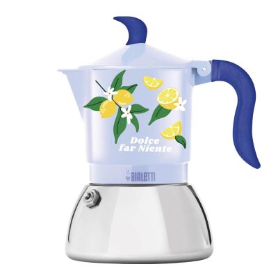 Bialetti - Mercato Della Frutta Mutteripannu induktio 4 kuppia Vaaleansininen