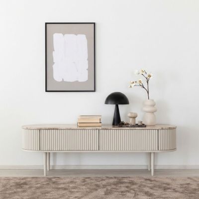 Ranua by Veke Taimi tv-taso 153x41x47 cm marmori matta latte/greige