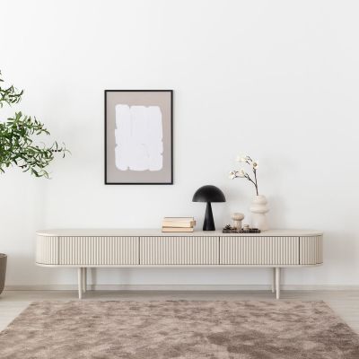 Ranua by Veke Taimi tv-taso 209x41x47 cm greige, kuvausmalli
