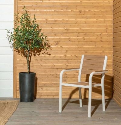 Veke Lumme aintwood tuoli greige/ruskea 6kpl, kuvausmalli