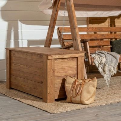 Veke Saaristo pehmustelaatikko 131x57,5x61 cm ruskea