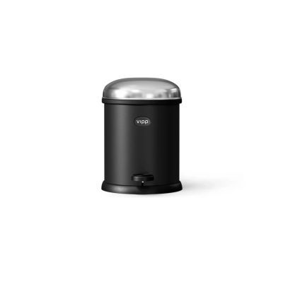 Vipp - 12 poljettava roskakori, musta, 3 l, teräs